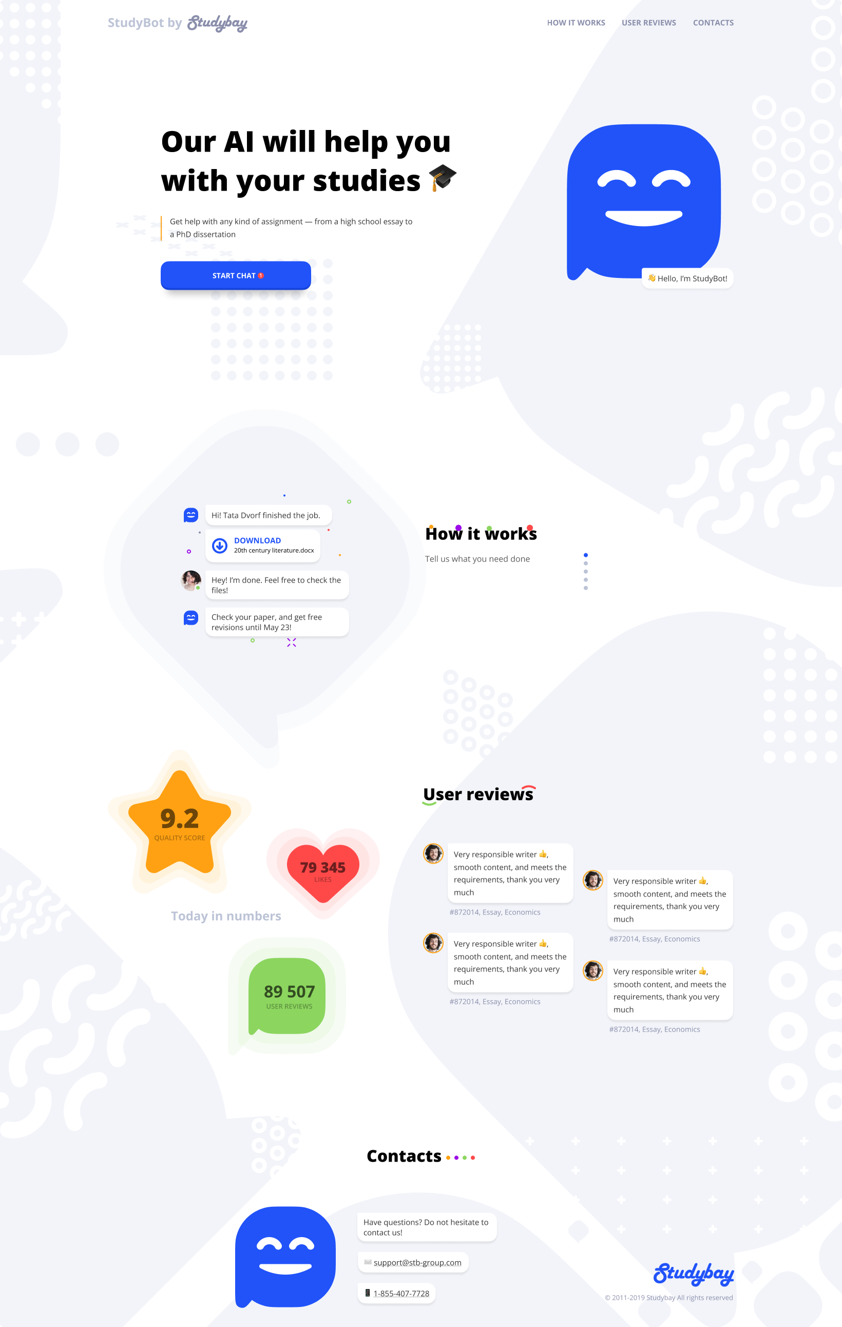 Спецпроект для Studybay